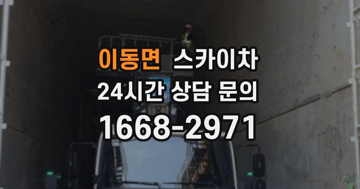 이동면 스카이차