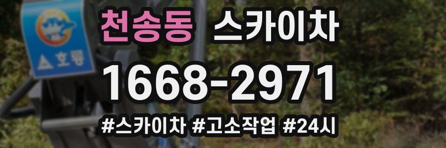 천송동 스카이차