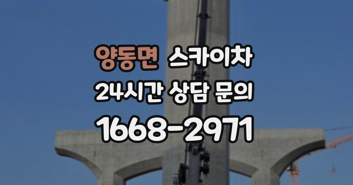 양동면 스카이차