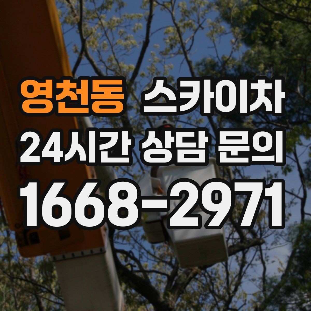 영천동 스카이차 외벽 라인 조명 설치로 외관 업그레이드