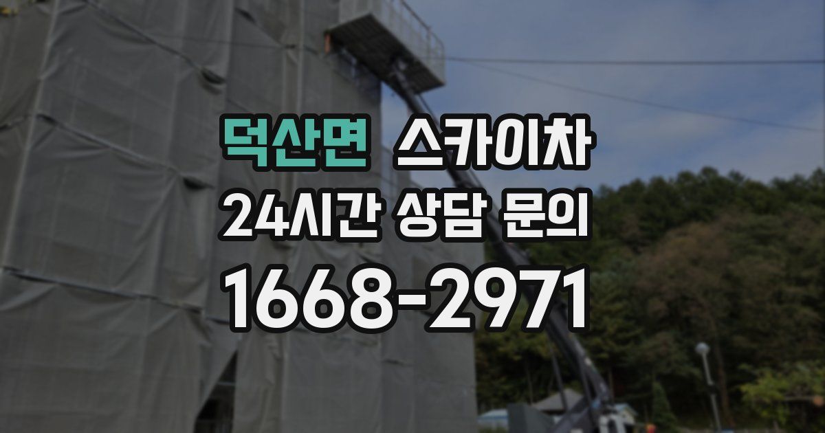 덕산면 스카이차