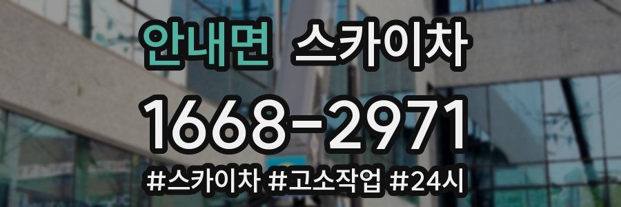 안내면 스카이차