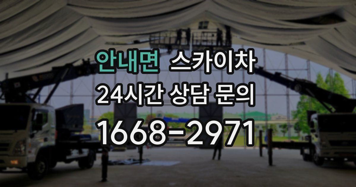 안내면 스카이차