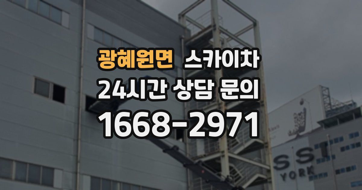 광혜원면 스카이차