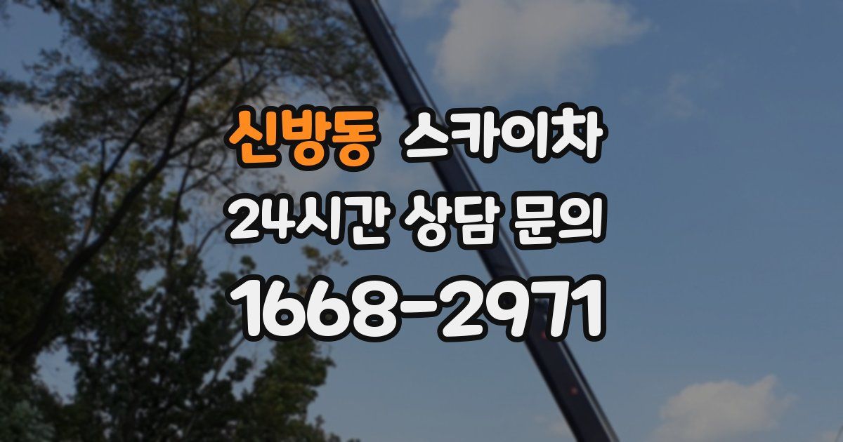 신방동 스카이차