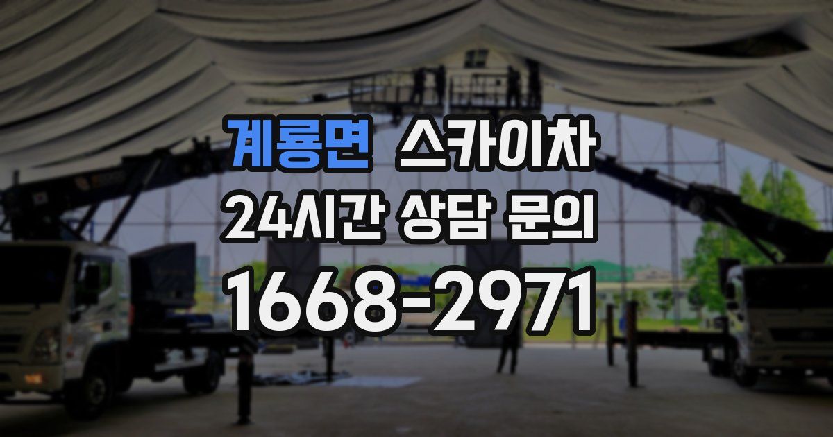 계룡면 스카이차