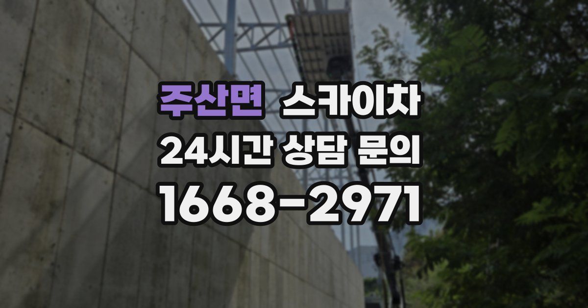 주산면 스카이차