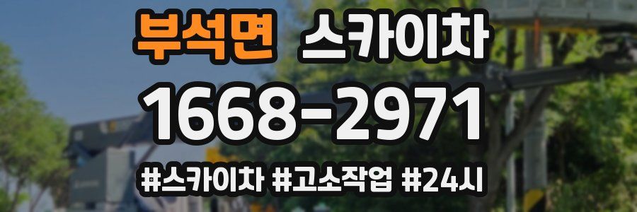 부석면 스카이차