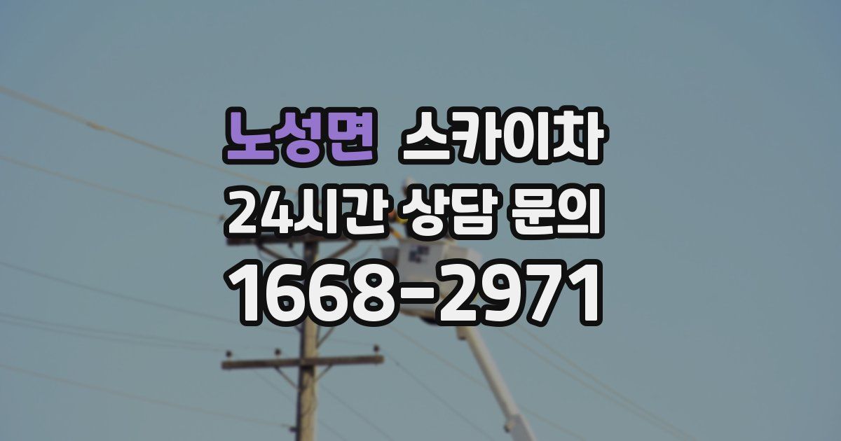 노성면 스카이차