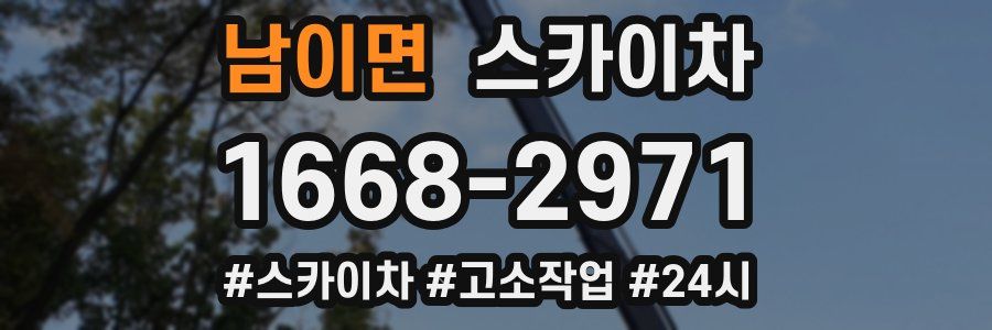 남이면 스카이차