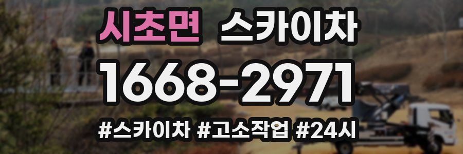 시초면 스카이차