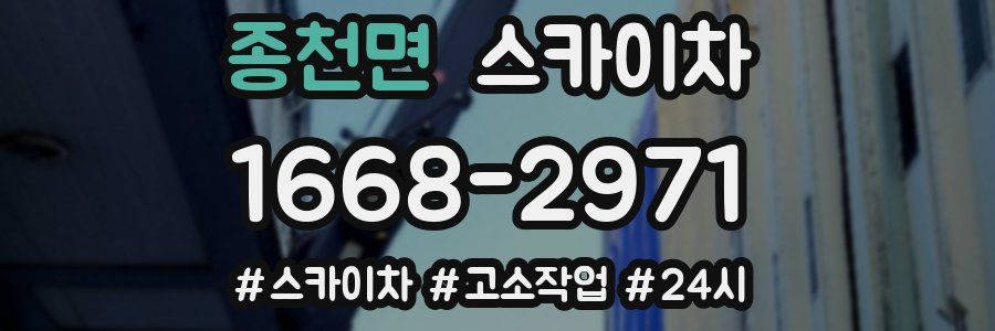 종천면 스카이차