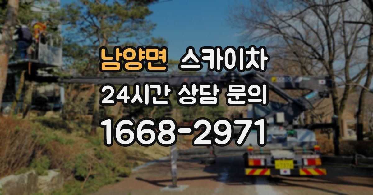 남양면 스카이차