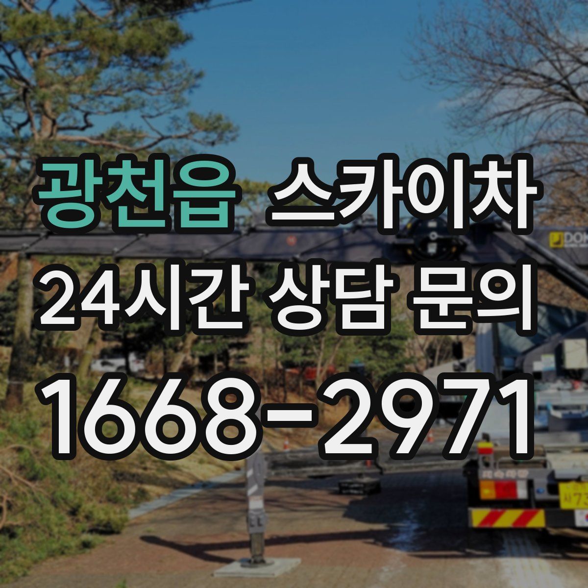 광천읍 스카이차