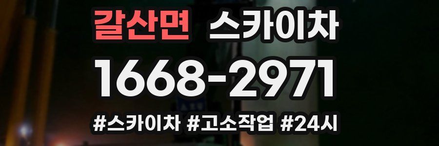 갈산면 스카이차