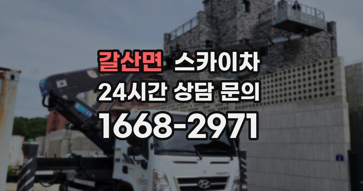 갈산면 스카이차