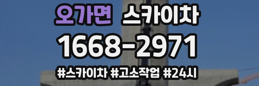 오가면 스카이차