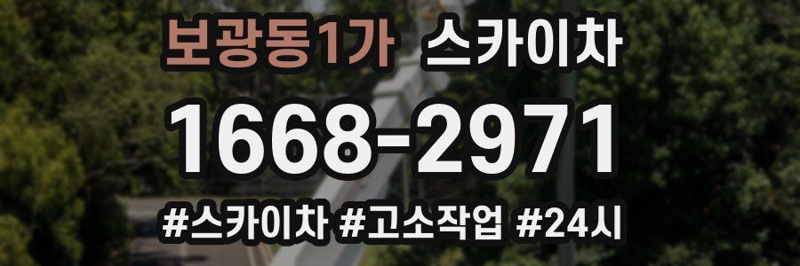 보광동1가 스카이차