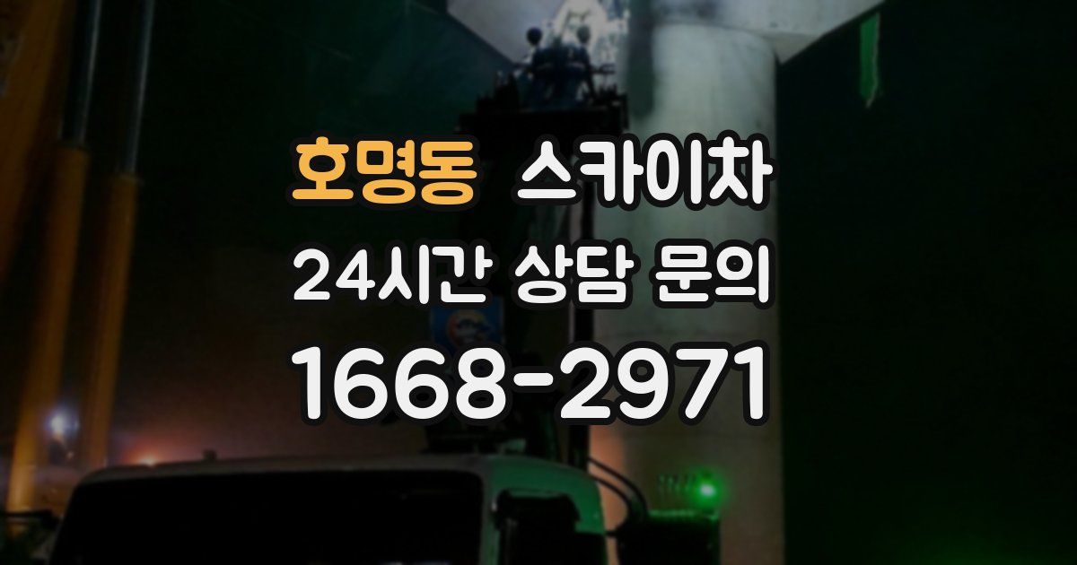 호명동 스카이차