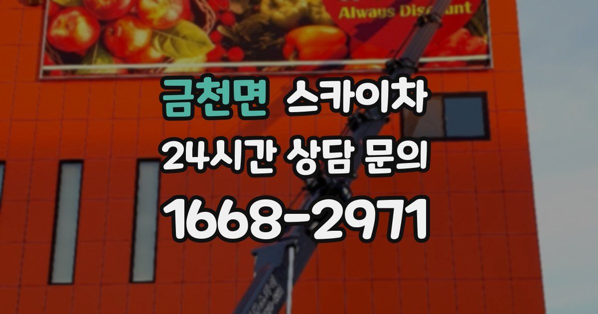 금천면 스카이차