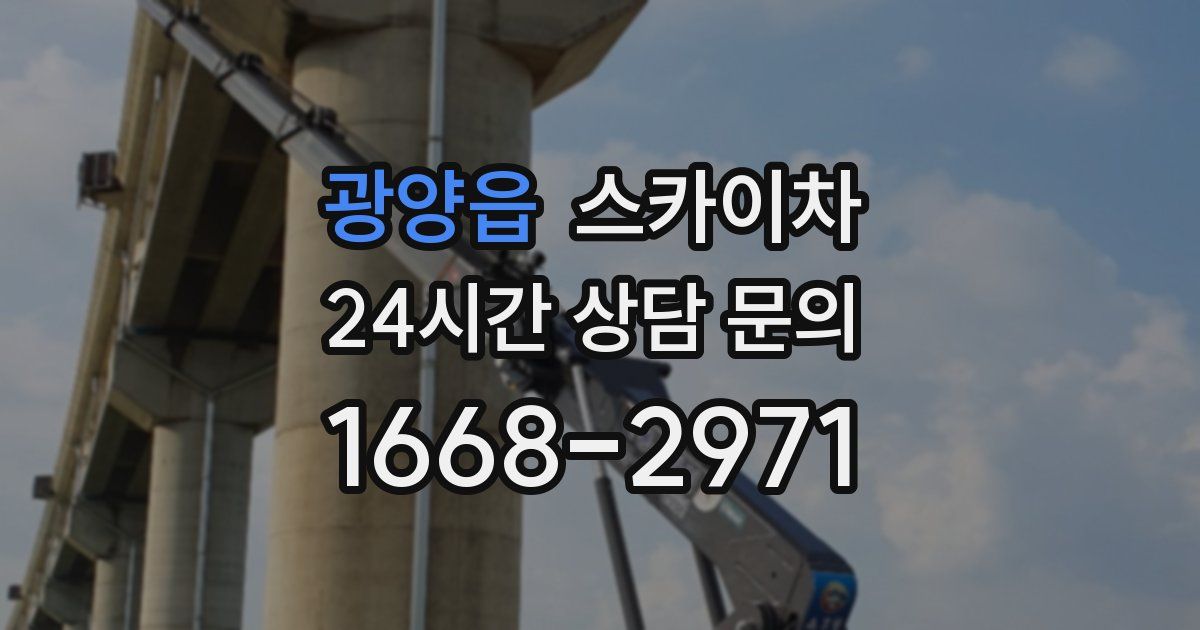 광양읍 스카이차