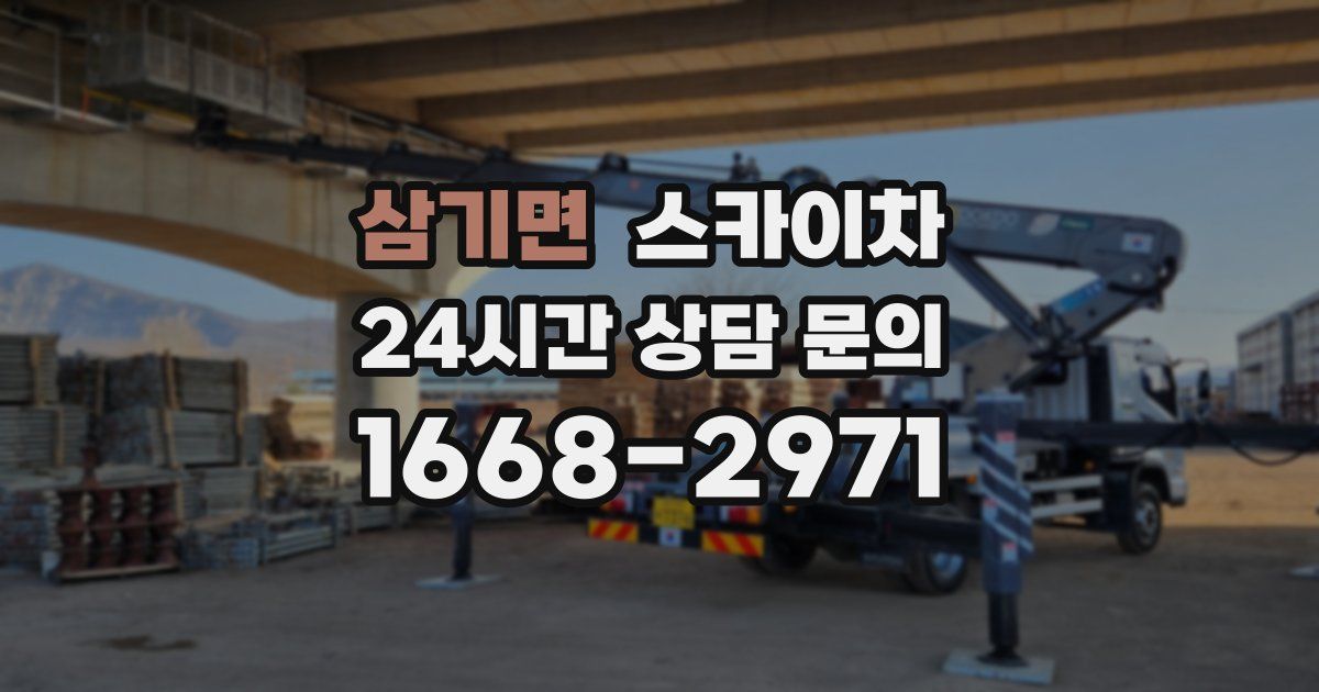삼기면 스카이차
