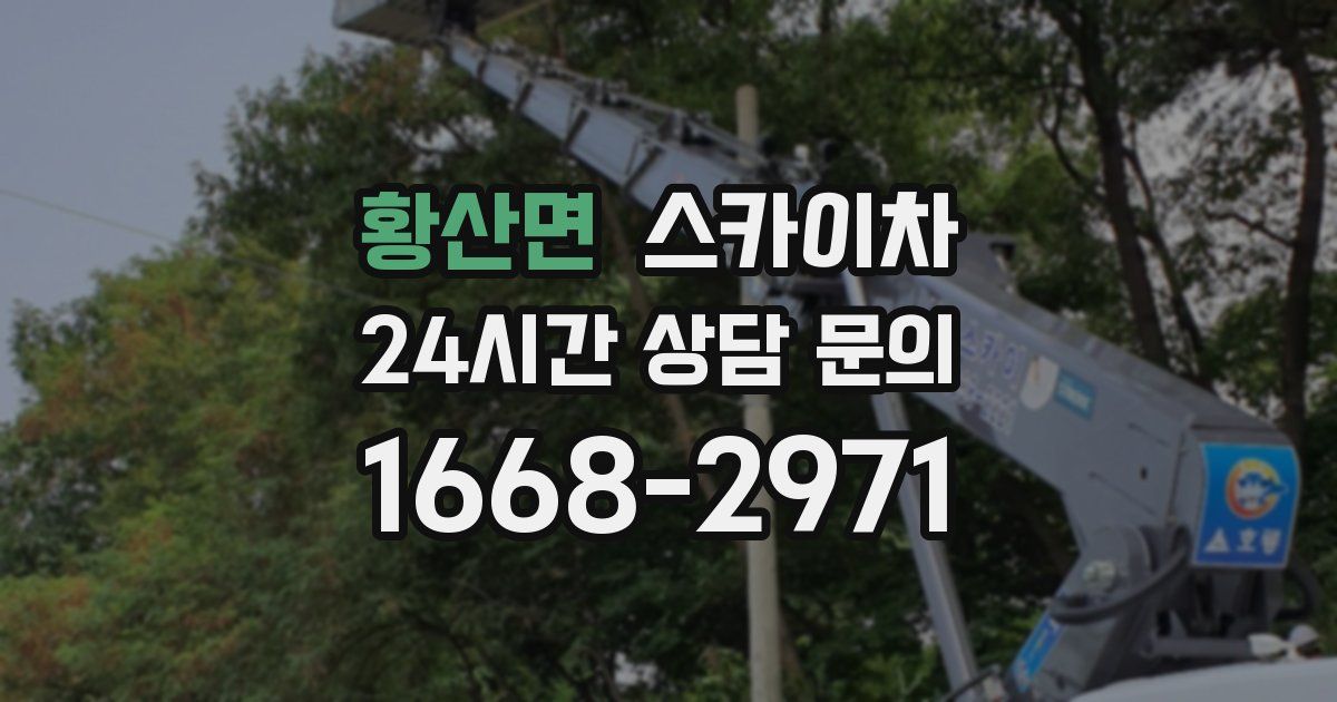 황산면 스카이차