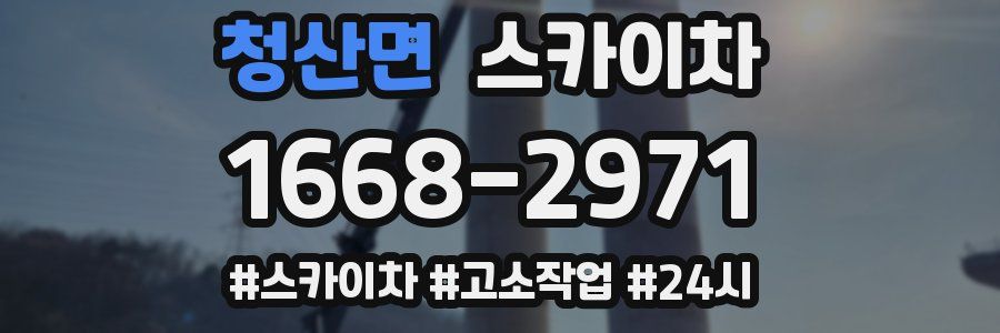 청산면 스카이차