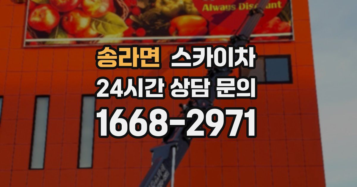 송라면 스카이차