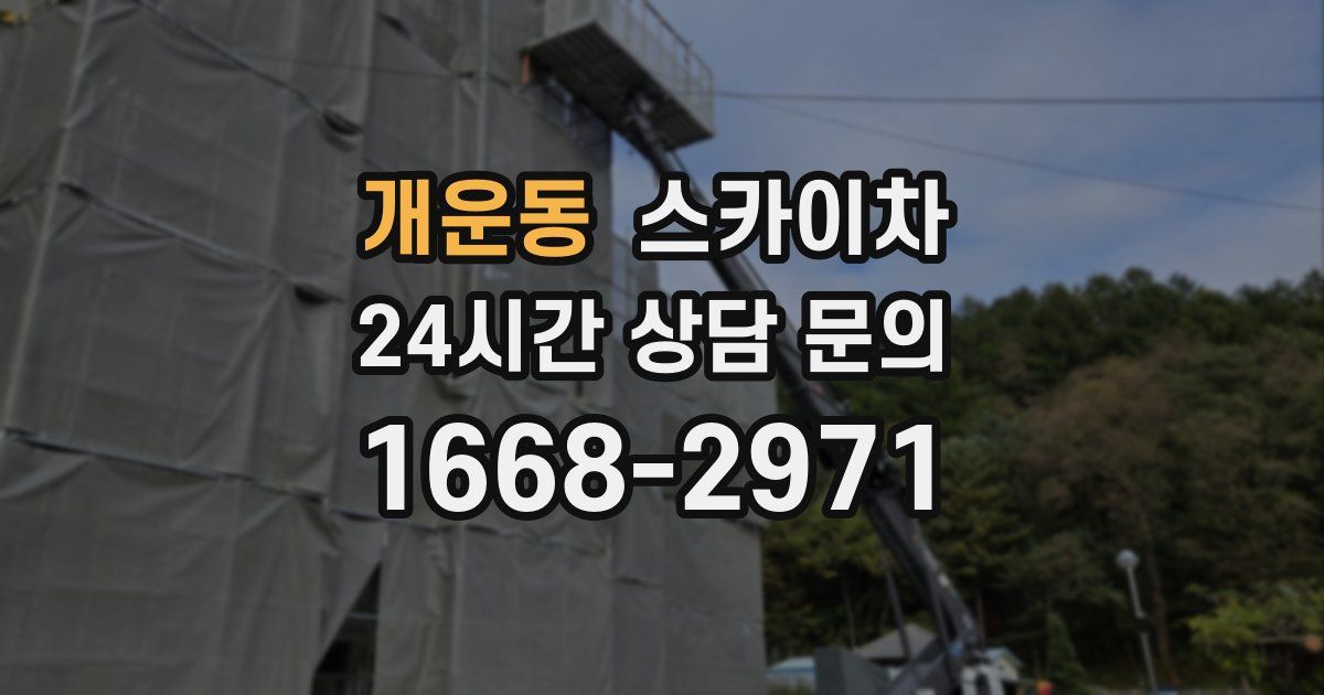 개운동 스카이차