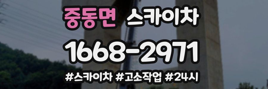 중동면 스카이차