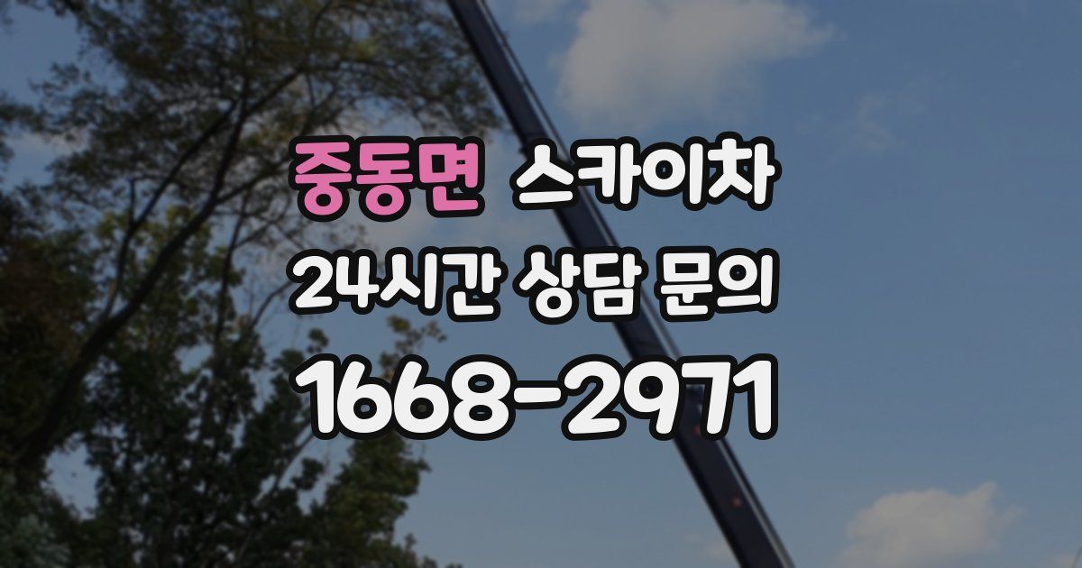 중동면 스카이차