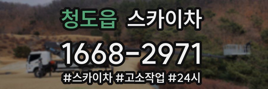 청도읍 스카이차