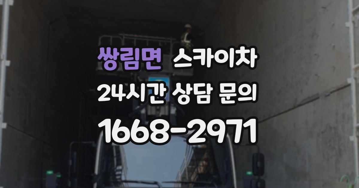 쌍림면 스카이차