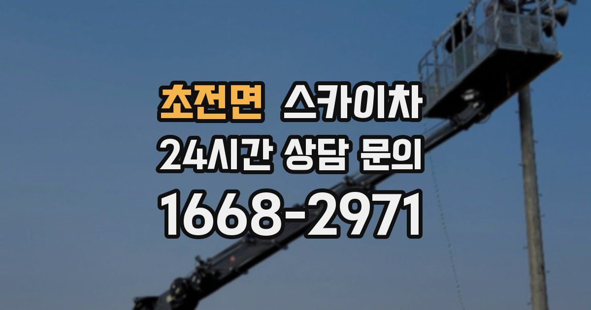 초전면 스카이차