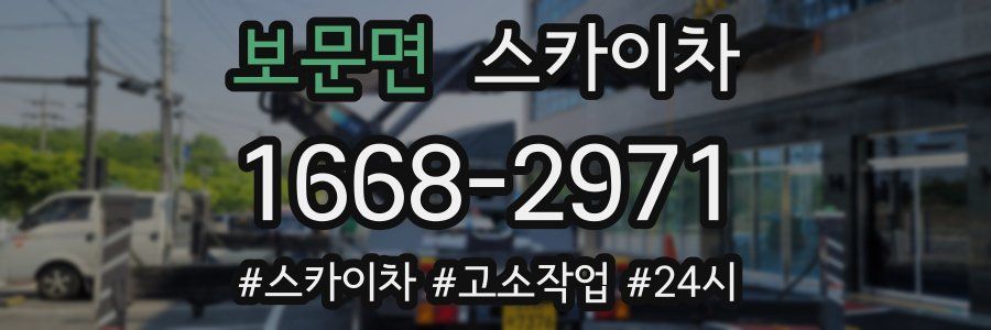 보문면 스카이차