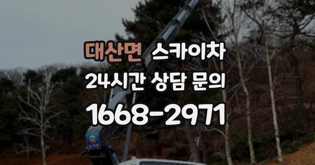 대산면 스카이차