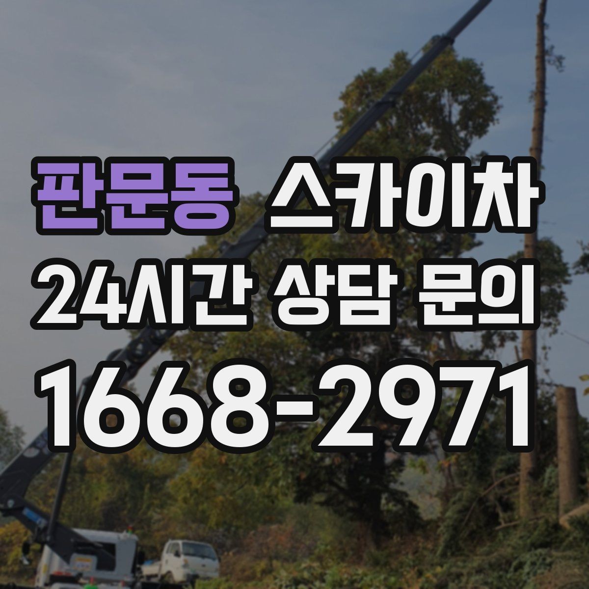판문동 스카이차 작업 높이 측정이 애매할 때 확인법