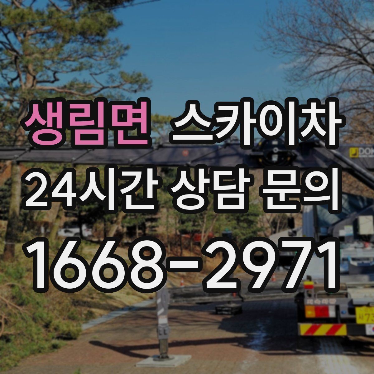 생림면 스카이차 당일 작업 가능 여부를 결정하는 기준