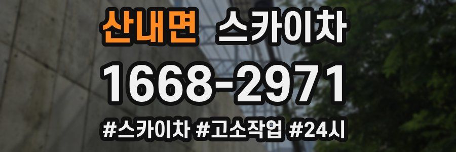 산내면 스카이차