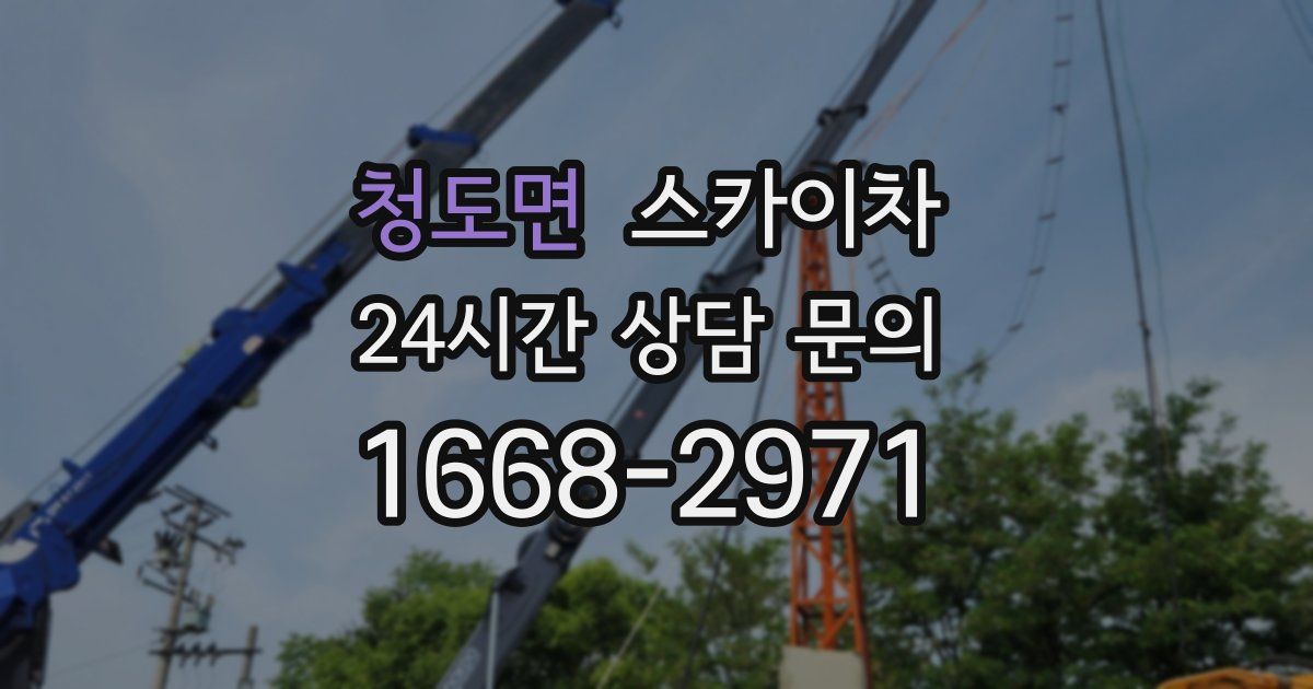 청도면 스카이차