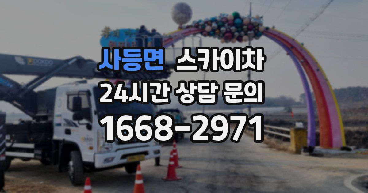 사등면 스카이차