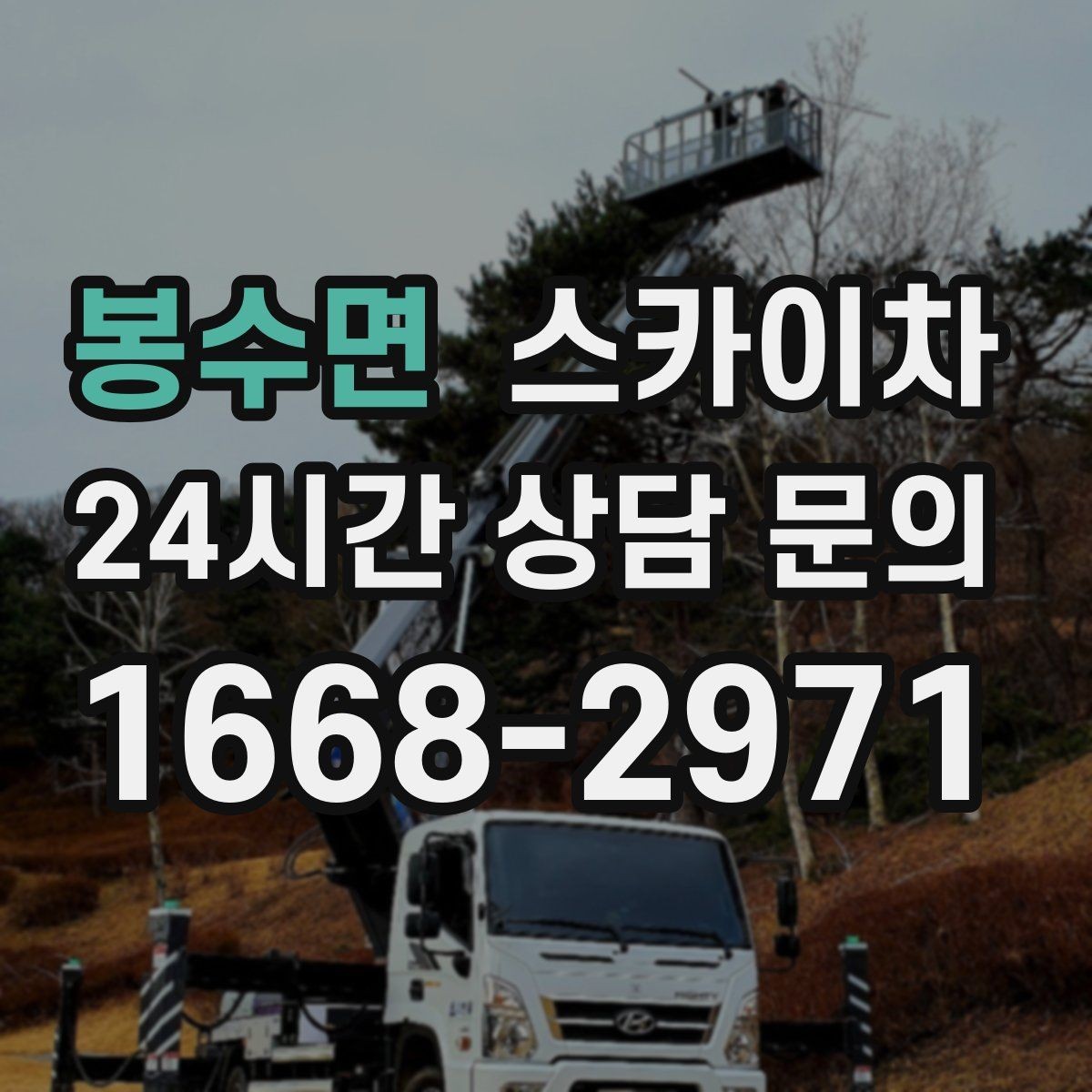 봉수면 스카이차 골목길 협소 현장 진입 가능 여부