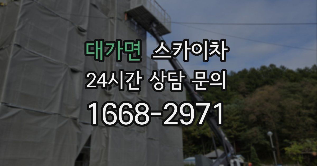 대가면 스카이차