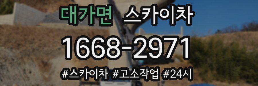 대가면 스카이차