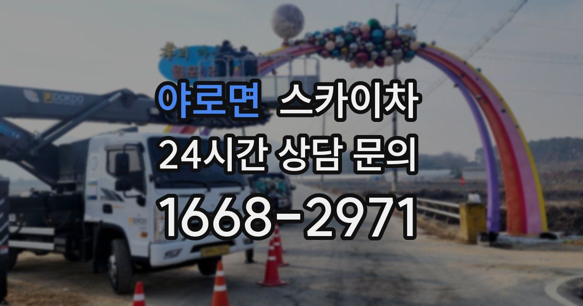 야로면 스카이차