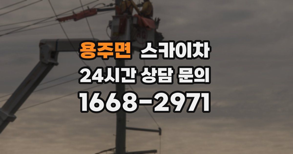 용주면 스카이차