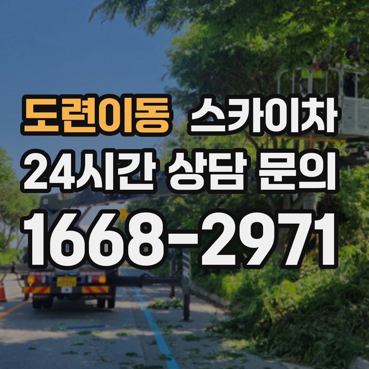 도련이동 스카이차