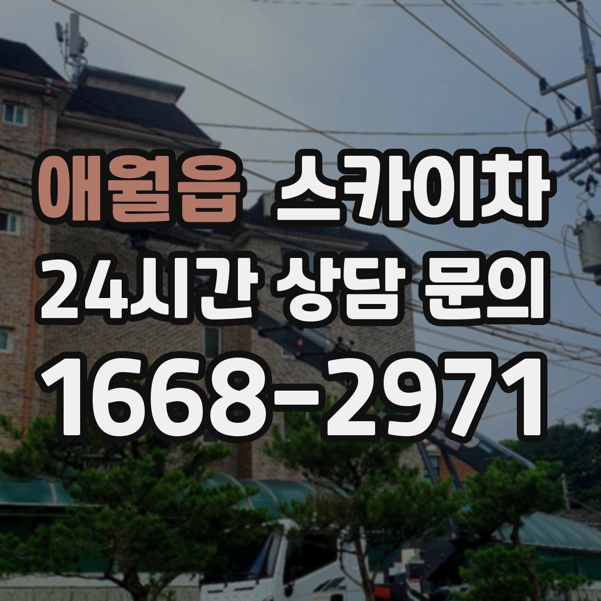 애월읍 스카이차 도로 가장자리 작업 시 안전 콘 설치
