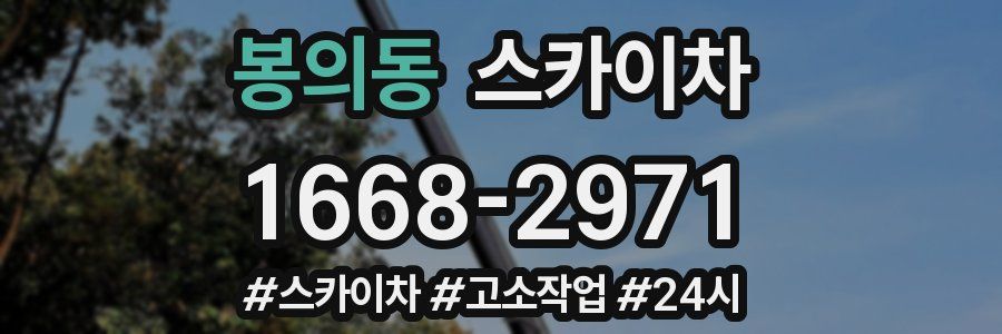 봉의동 스카이차